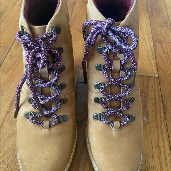 TOM’s ‘MELROSE’ SUEDE LEATHER WEDGE LACE UP BOOT- TIMBERLAND STYLE. Sz8 NWOB - Picture 10 of 10